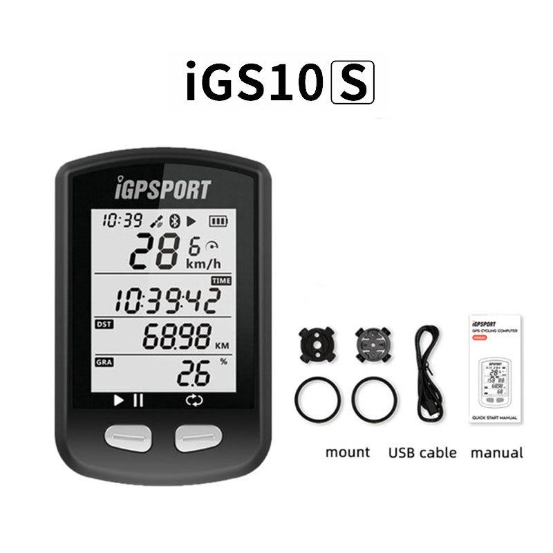 iGPSPORT iGS10S Stopwatch GPS Bicycle Computer ANT+ Heart Rate Cadence - Korvel