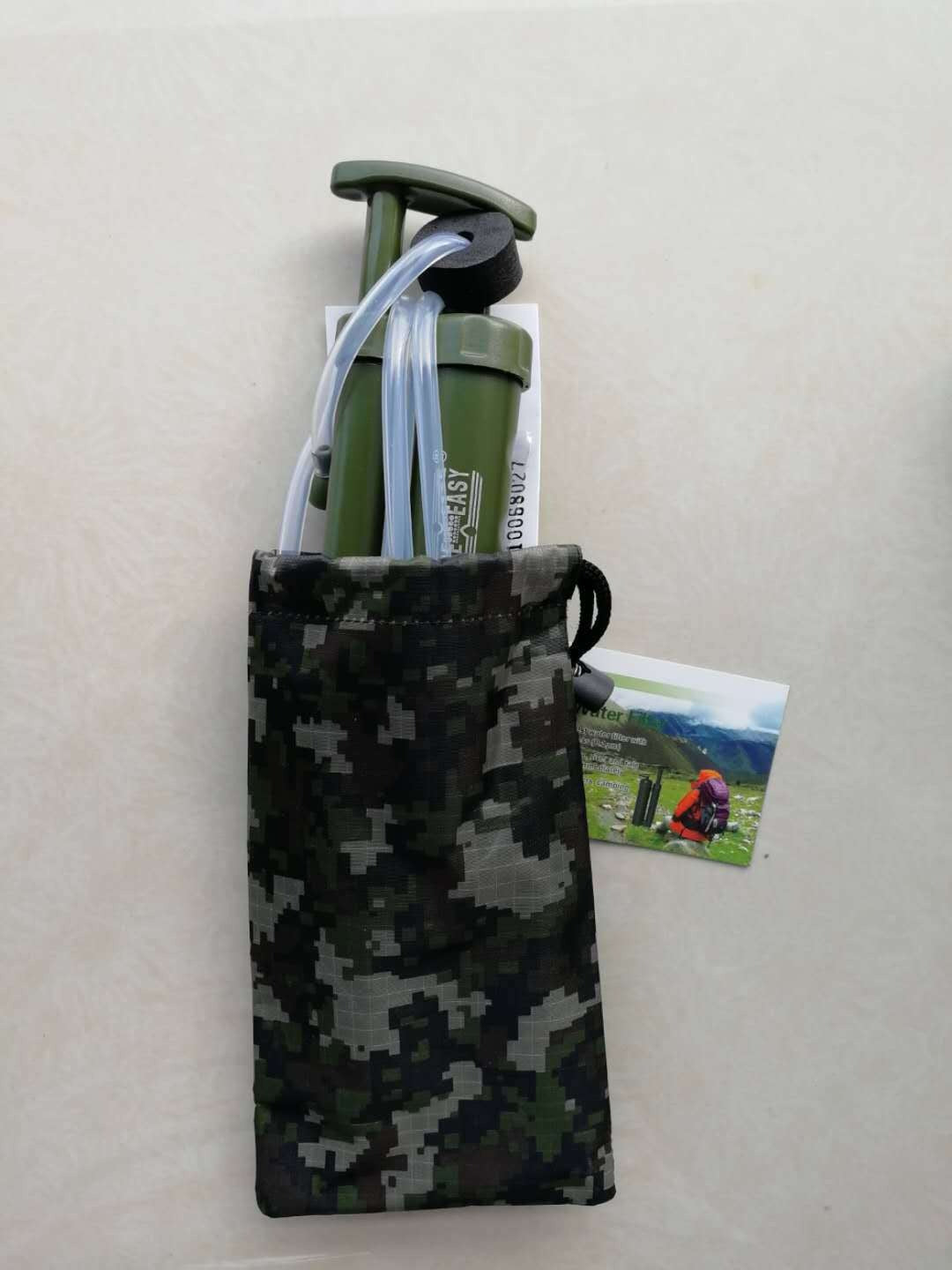 Outdoor water purifier, wilderness survival emergency rescue water filter, camping portable pump filter - Korvel