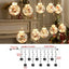Santa Claus Curtain String Lights