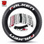 [One-piece set] Tire letter sticker one-piece set One-piece set Suitable for 4 tires No accessories included - Korvel