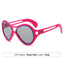 New European and American Sunglasses for Women UV400 Fashion Double Beam Round Frame Personalized PC Hollow Sunscreen Sunglasses - Korvel