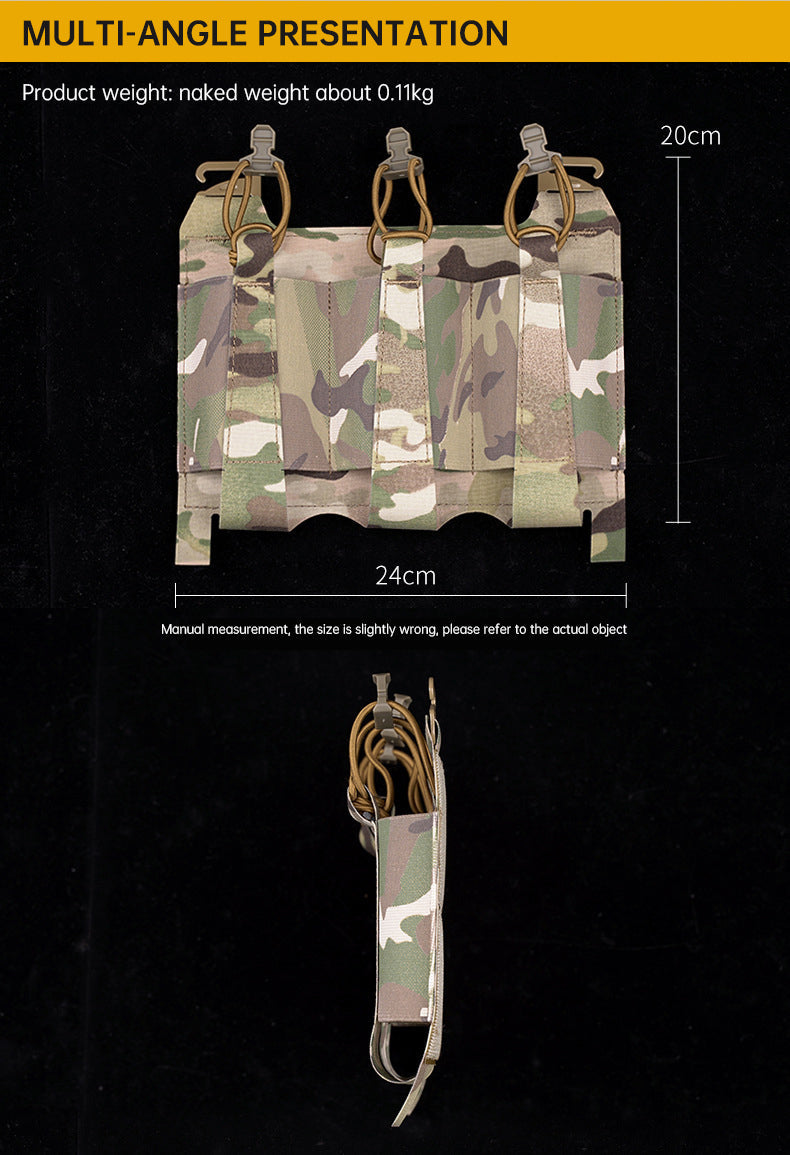 Outdoor 5.56 Triple Magazine Pouches Tactical Pouch Molle Mag Pouch for Hunting Vest - Korvel