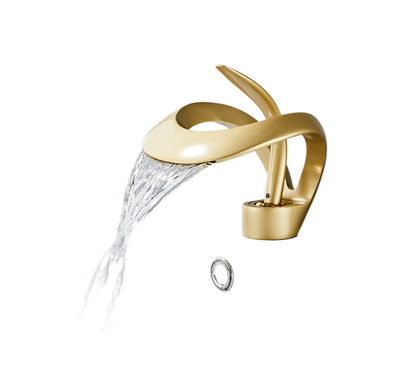 Elegant Waterfall Bathroom Sink Faucet