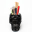 Soporte para bolígrafos con diseño de calavera negra