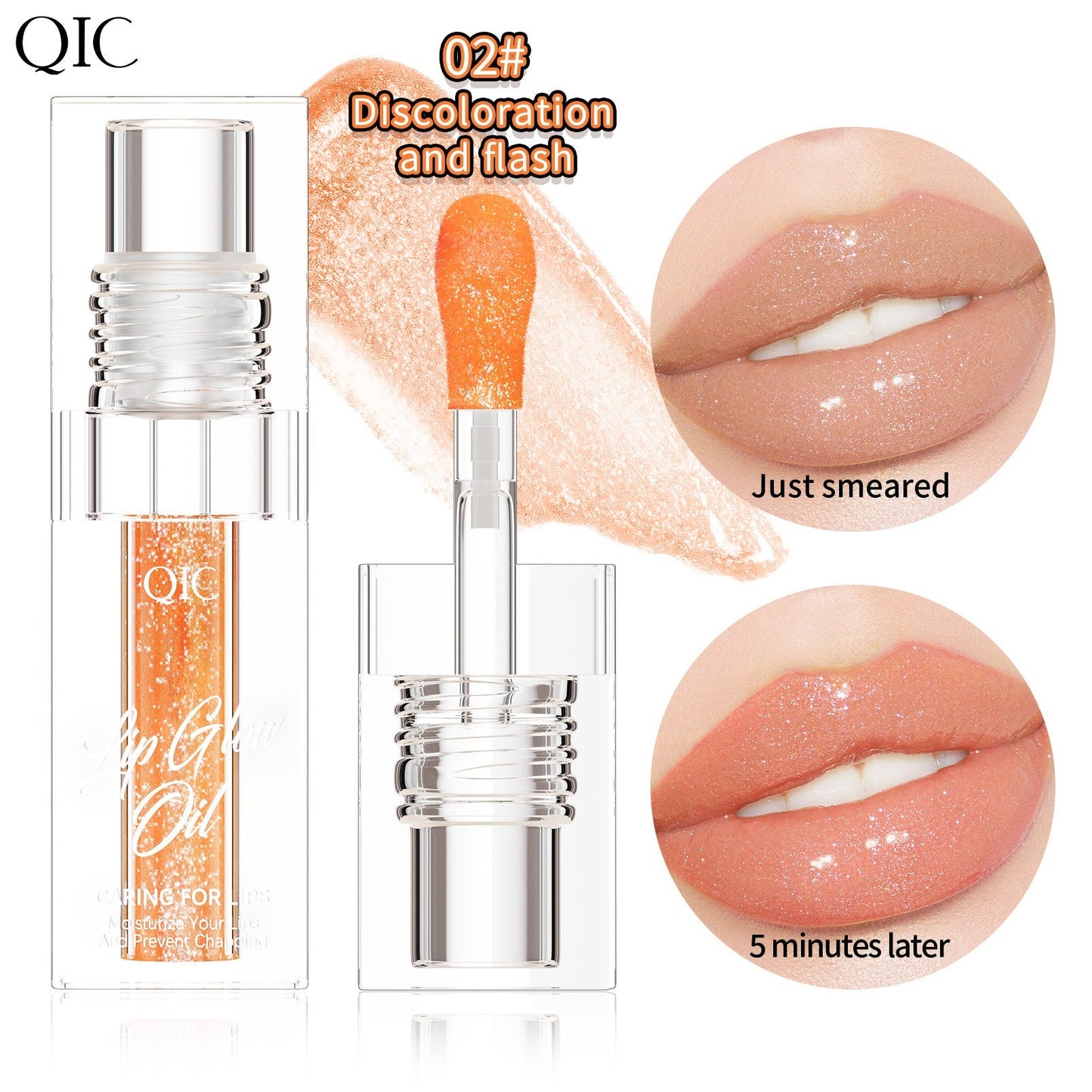 Huile à Lèvres Color-Changing QIC - Gloss Hydratant