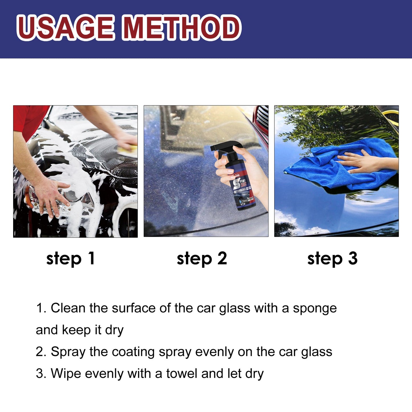 Coating Agent Spray, Maintenance Paint Decontamination Blackening Brightening Automotive Coating Nano Coating Spray - Korvel