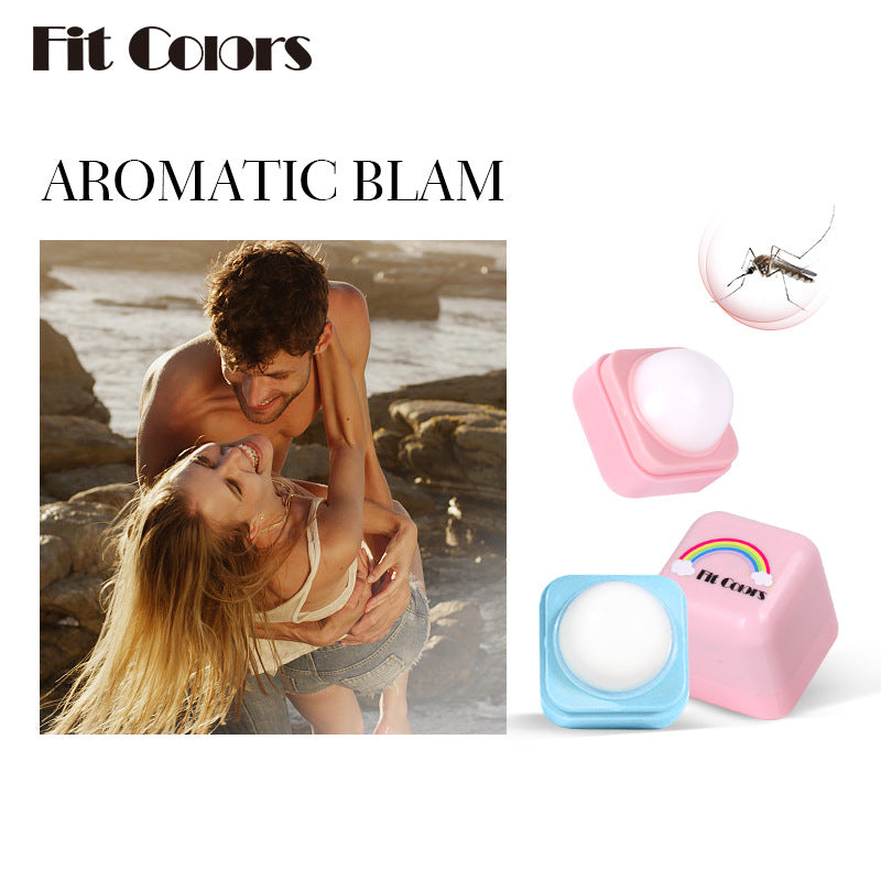 Fit Colors Mosquito Repellent Solid Balm Ball Boys and Girls Carry Long Lasting Fragrance Insect Repellent Solid Balm - Korvel