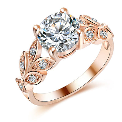 Crystal Silver Cubic Zirconia Wedding Ring - Korvel