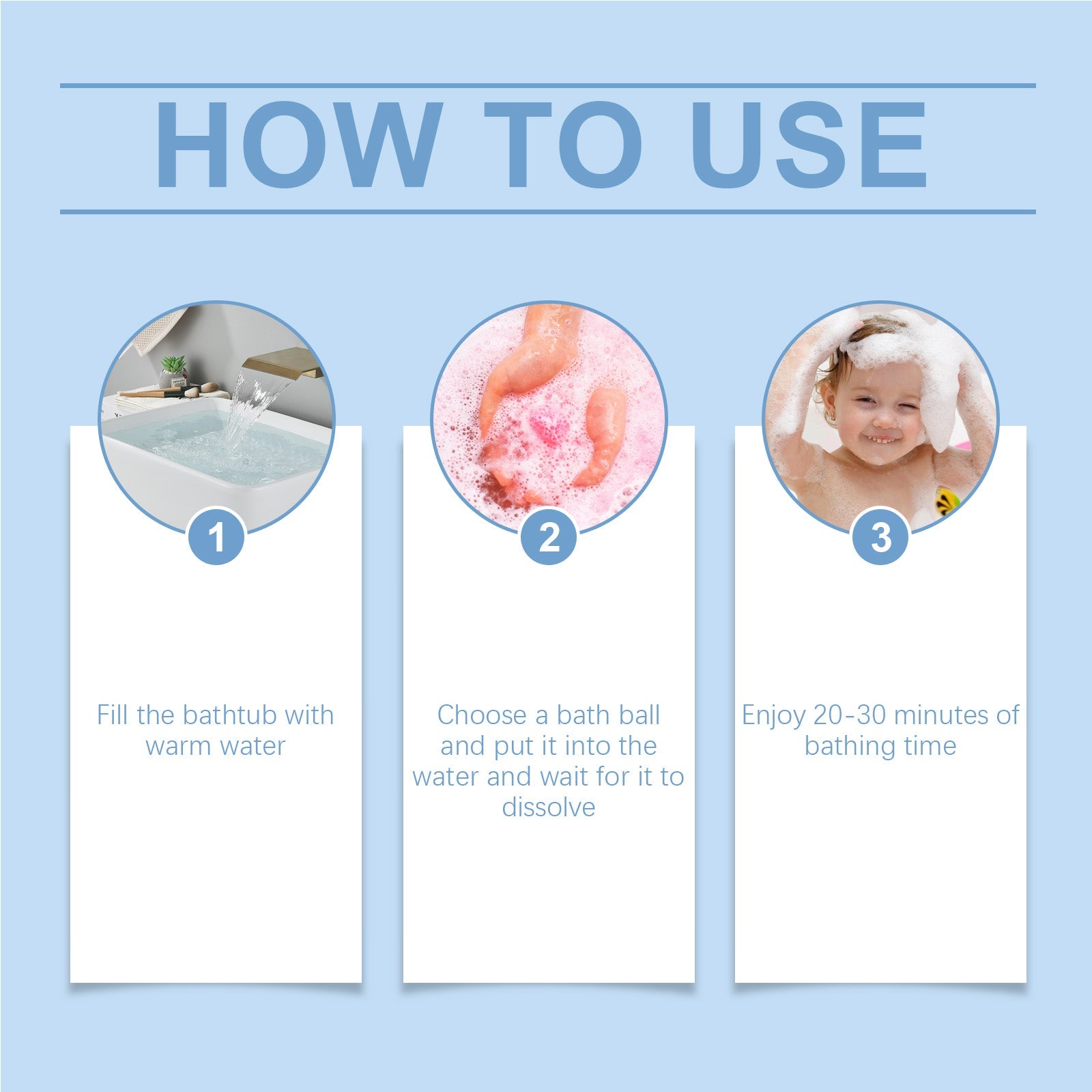 Children's Bath Bath Ball Children's Bath Moisturizes Bubble Fragrance Plant Fragrance Cleans Skin - Korvel