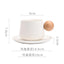 Ensemble de tasse et soucoupe en céramique élégante