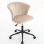 Silla de Oficina en Forma de Flor de Terciopelo con Giro