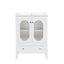 Meuble de salle de bain blanc de 24" avec lavabo et rangement