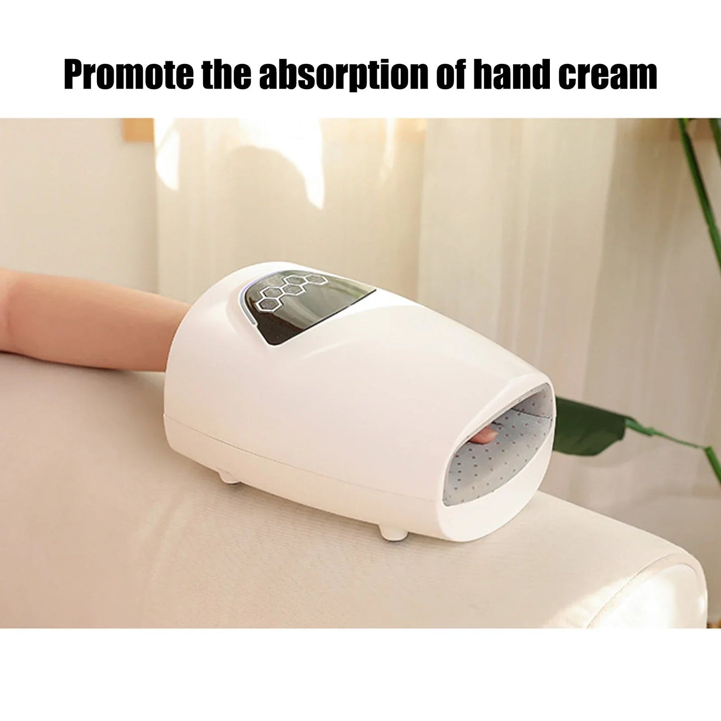 Electric Hand Massager Device Heat Finger Massage Pain Relief Therapy Air Compression Hand Care Palm Finger Massage Machine - Korvel