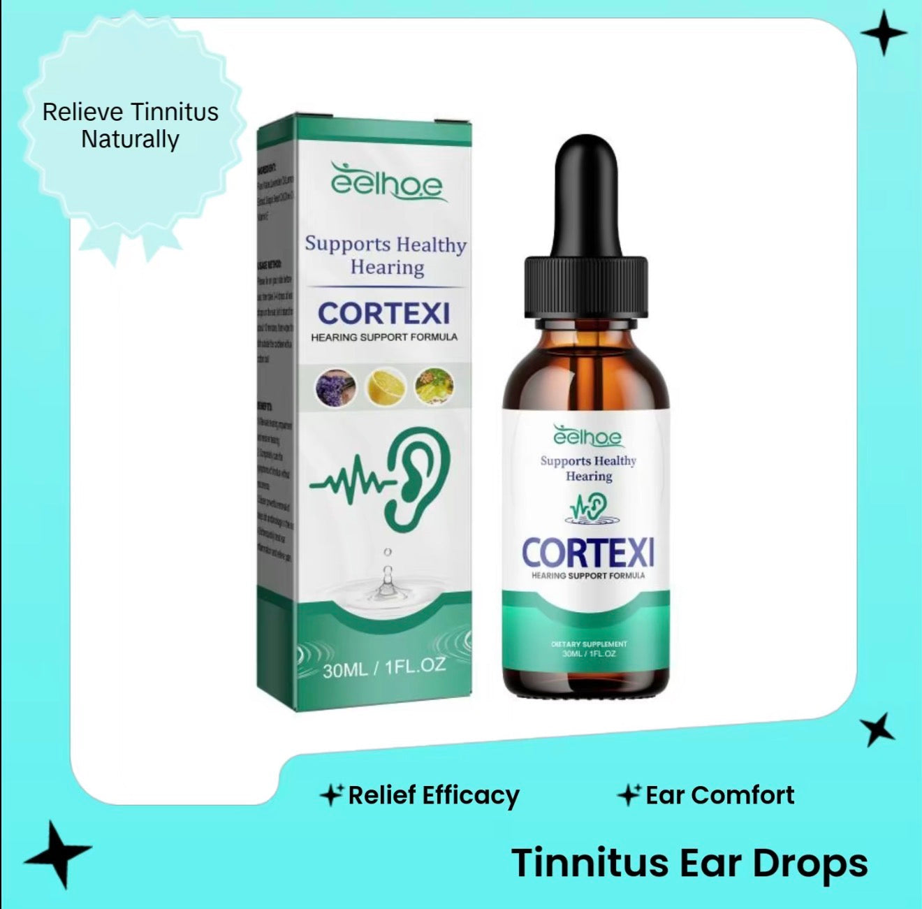 EchoEase Ear Drops - Gentle Plant-Based Ear Care