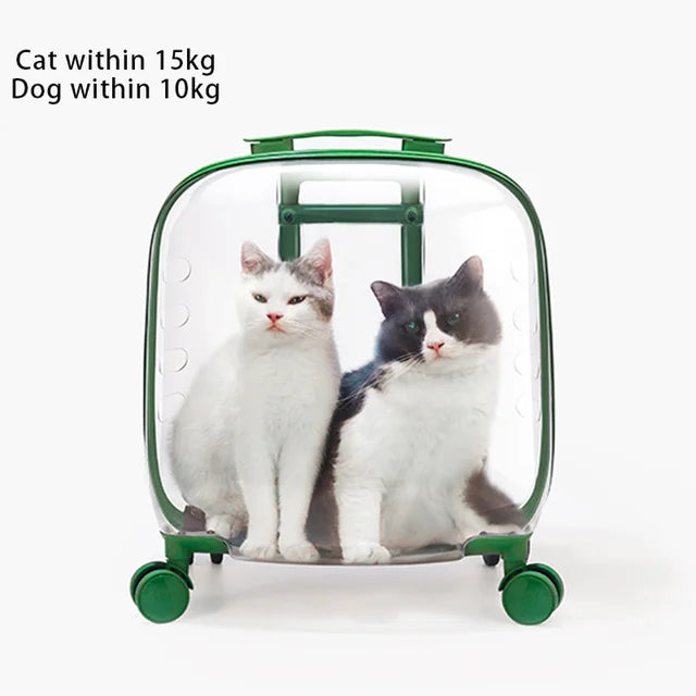 Chariot de Voyage pour Animaux de Compagnie Premium - Élégant et Fonctionnel