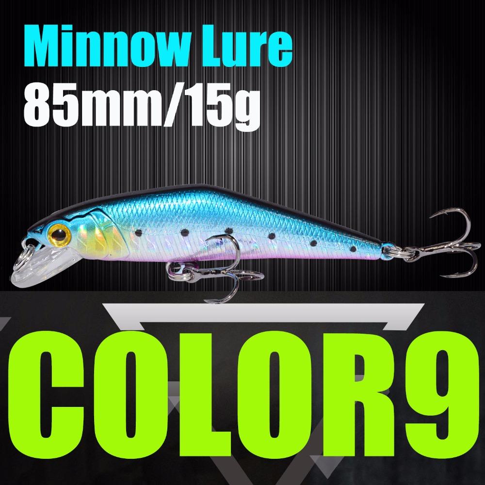 AFISHLURE Fishing Lure Wobblers Trout  85mm/15g Minnow  Hard Baits Iscas Artificial Pesca Leurre - Korvel