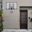 Wall mounted basketball basket, 45 x 29 inch shatterproof back, foldable basketball basket, all-weather mesh fabric - Korvel