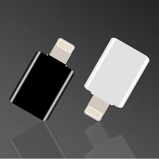 8 Pin Male to Female USB 3.0 OTG Adapter for iPad/iPhone - White