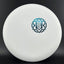 Nerve Muse - UV Reactive Disc Golf Putter - White with Mini TSA Stamp