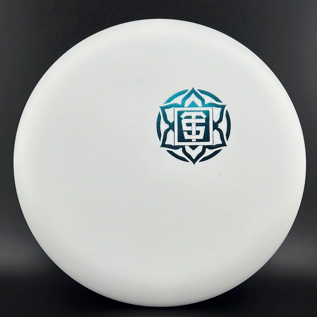 Nerve Muse - UV Reactive Disc Golf Putter - White with Mini TSA Stamp