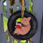 Cute Piggy Reading Tire Courtyard Garden Outdoor Hanger - Korvel