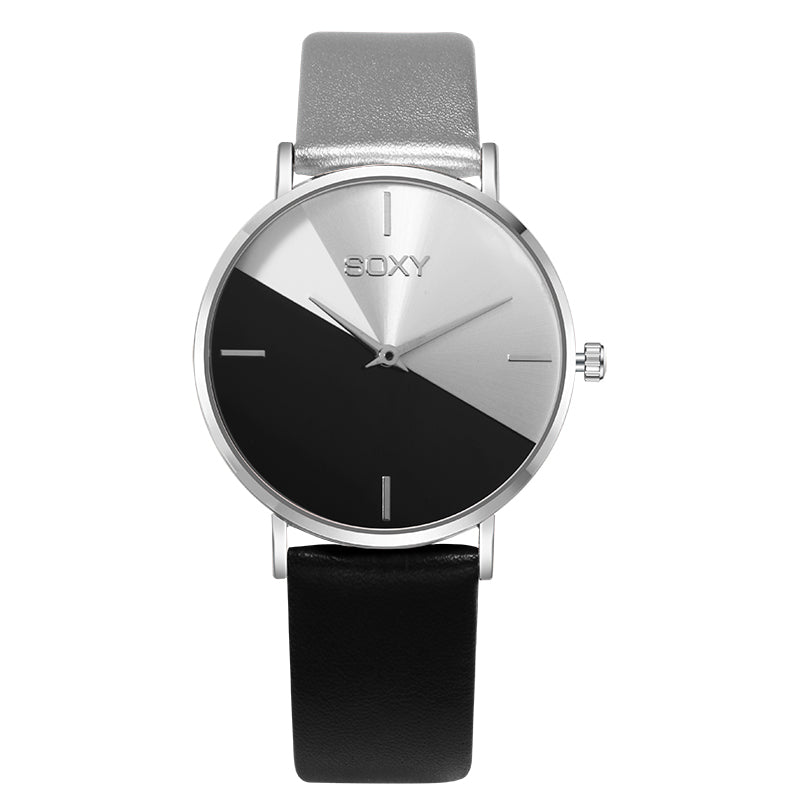 top brand women's watch leather rose gold dress female clock luxury brand design women watches simple fashion ladies watch - Korvel