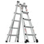 Aluminum Multi-Position Ladder with Wheels - 22 FT, 300 lbs Capacity
