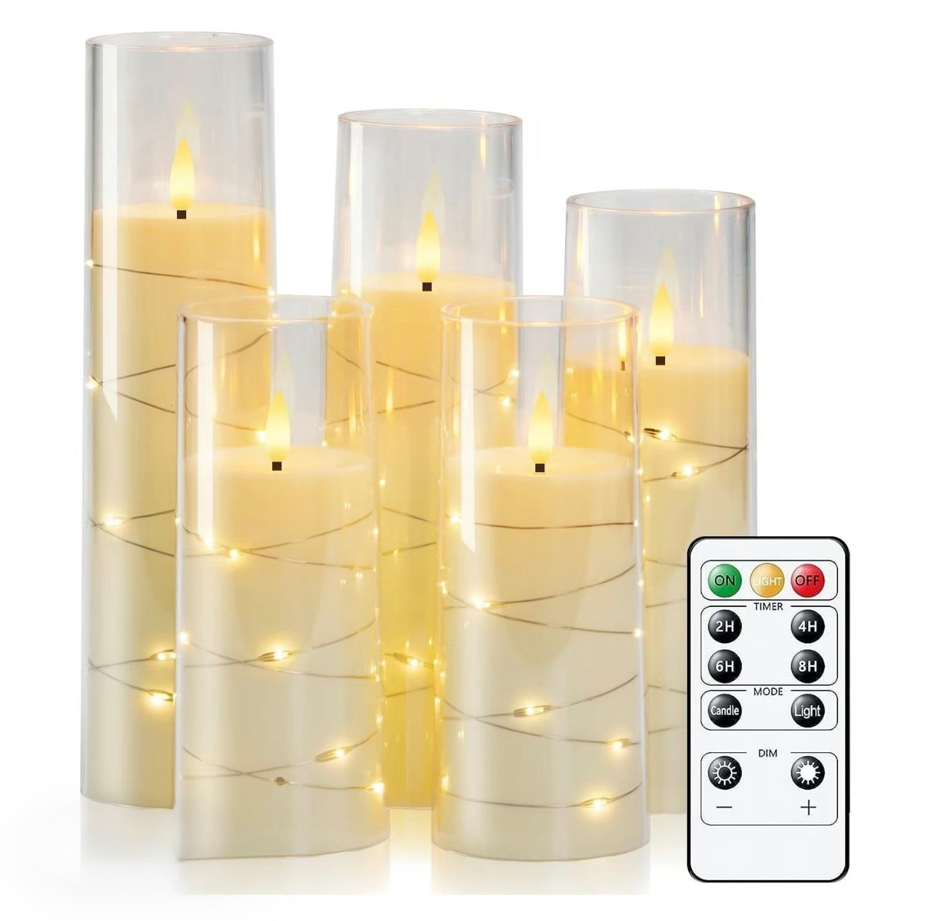 StarGlow LED Pillar Candles - Korvel