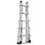 Aluminum Multi-Position Ladder with Wheels - 22 FT, 300 lbs Capacity