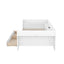 Upholstered Daybed with Trundle, Wood Slat Support,Upholstered Frame Sofa Bed Twin Blue - Korvel