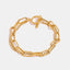 18K Gold-Plated Stainless Steel Chain Bracelet - Korvel