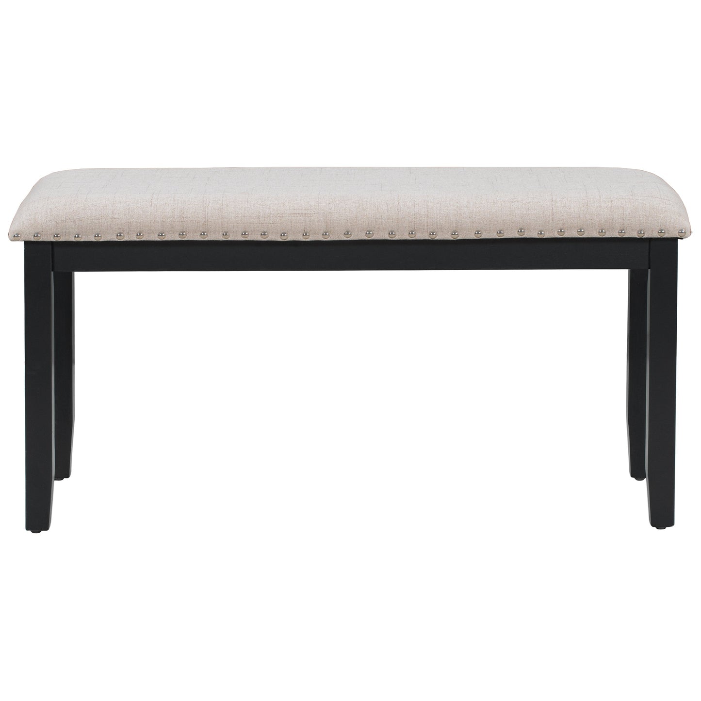 Ensemble de salle à manger moderne TREXM en 6 pièces avec table, chaises et banc