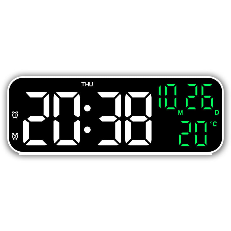 Premium Digital Alarm Clock with Temperature and Voice Control