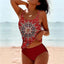 Digital Printed High Waist Tankini Swimsuit for Women