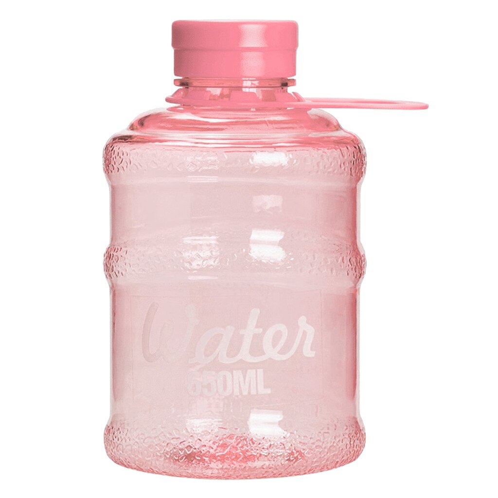 650ml Larg Size Sports Water Bottle Portable Plastic Spray Bottle Leakproof Travel Cup - Korvel