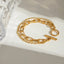 18K Gold-Plated Stainless Steel Chain Bracelet - Korvel
