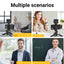 MAMEN Wireless Vlogging Kit Phone Tripod with Lavalier Microphone LED Light for iPhone Android Smartphone Live Streaming Toolkit - Korvel