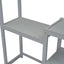 House-shaped Wooden writing Desk,Kids study Table,Bookshelf & Toy Storage,Grey - Korvel