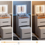 3-in-1 Compact Makeup Vanity Desk with Mirror