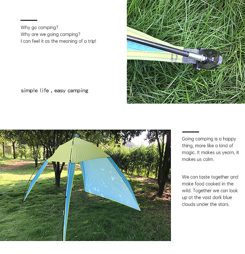Pop Up Beach Tent Sun Shade Shelter Anti-UV Shelter Fully Automatic Folding Camping Tent - Korvel