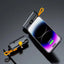 30000Mah Mini Power Bank Ingebouwde Kabel Powerbank Digitale Display Externe Batterij Draagbare Oplader Voor Iphone Samsung Xiaomi - Korvel