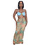 Robe longue sans bretelles et dos nu pour femmes élégante