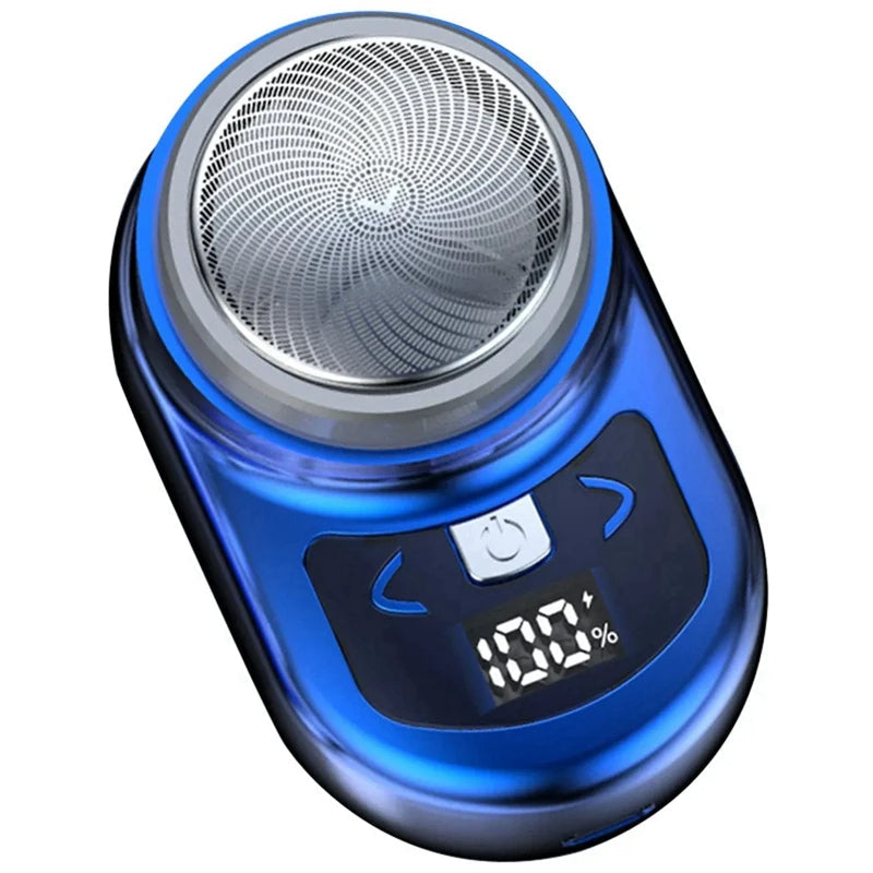 Portable Electric Shaver Pocket Shaving For Men Mini Beard Shaver LCD Power Display Rechargeable Travel Home Shaver Easy Install - Korvel