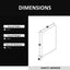 Matte Black Aluminum Frame Bathroom Wall Mirror 24x36