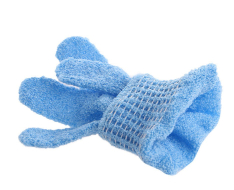 1Pc Shower Bath Glove Exfoliating Wash Skin Spa Massage Body Back Scrub Scrubber - Korvel