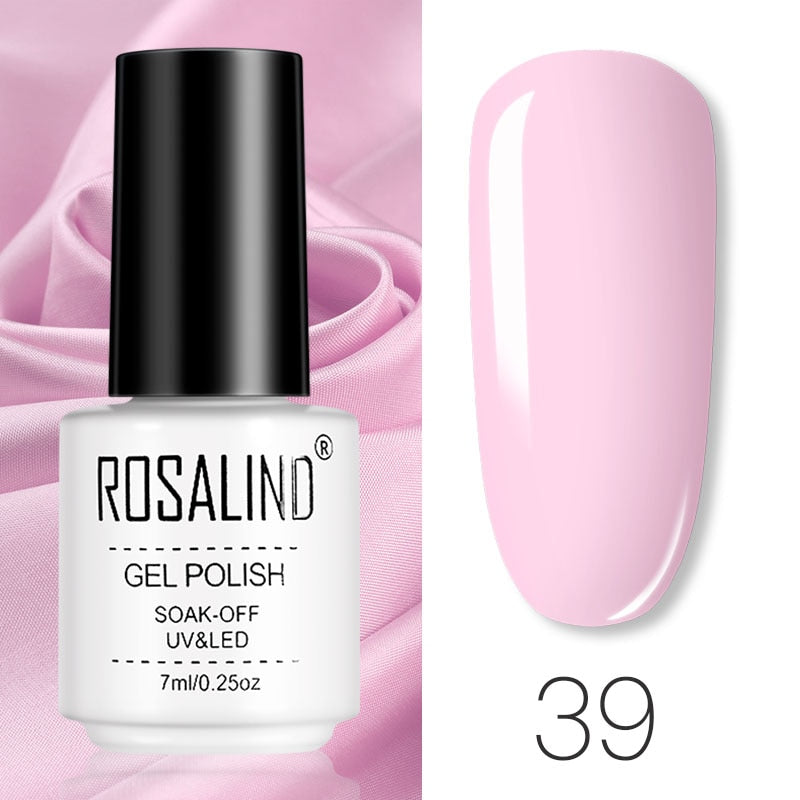 ROSALIND Gel Polish Set Manicure for Nails Semi Permanent Vernis top coat UV LED Gel Varnish Soak Off Nail Art Gel Nail Polish - Korvel