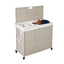 Premium Laundry Hamper with Lid and Wheels - 160L Grey