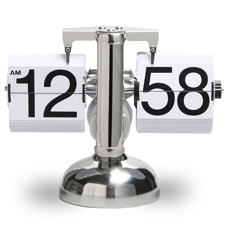 Retro Small Balance Automatic Flipping Clocks Living Room Desktop Clocks - Korvel