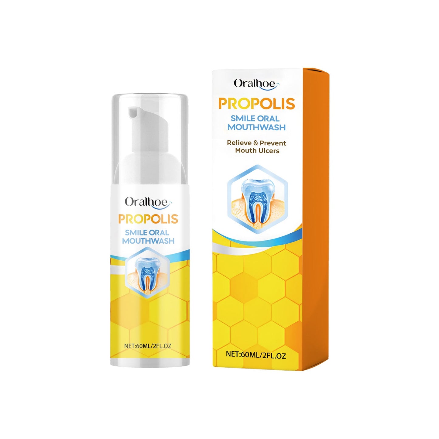 Propolis Oral Cleaning Mousse Oral Cleaning Care Tooth Stain Removal Fresh Mousse Toothpaste - Korvel