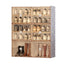 Portable Shoe cabinet Living Room,Stackable Storage Organizer Cabinet with Doors and Shelves,Shoe Box for Closet - Korvel